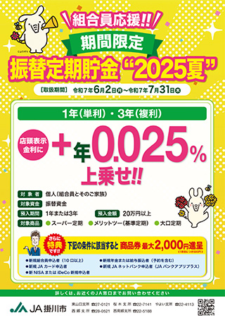 振替定期貯金“2025夏”