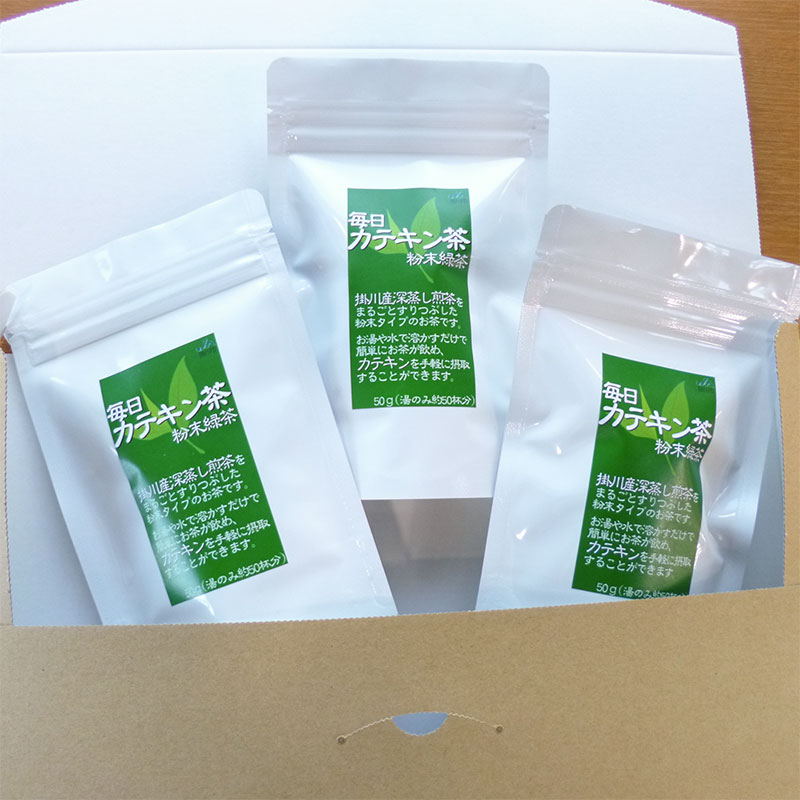 毎日カテキン茶 粉末緑茶 3袋セット