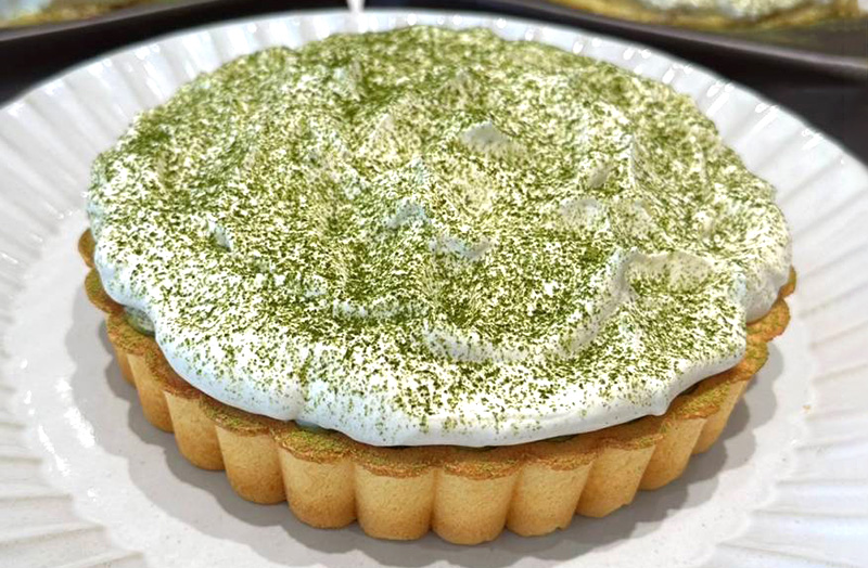 掛川抹茶のタルトケーキ（JA掛川市女性部 高田麗先生のタルト教室より）